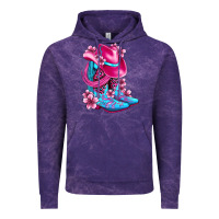 Cloud Purple valentine cowboy boots and hat olivia Vintage Hoodie - OliviaCreatesArt