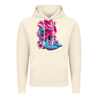 Vintage Artic valentine cowboy boots and hat olivia Vintage Hoodie - OliviaCreatesArt
