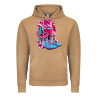 Vintage Camel valentine cowboy boots and hat olivia Vintage Hoodie - OliviaCreatesArt