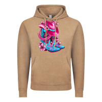 Vintage Coffee valentine cowboy boots and hat olivia Vintage Hoodie - OliviaCreatesArt