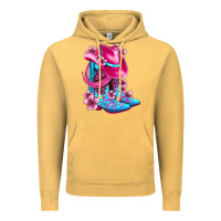 Vintage Mustard valentine cowboy boots and hat olivia Vintage Hoodie - OliviaCreatesArt
