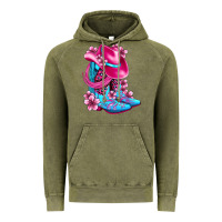 Vintage Olive valentine cowboy boots and hat olivia Vintage Hoodie - OliviaCreatesArt