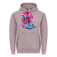 Vintage Zinc valentine cowboy boots and hat olivia Vintage Hoodie - OliviaCreatesArt