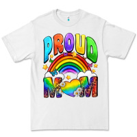 White Proud Mom Premium Tee - NancyCooperArtShop