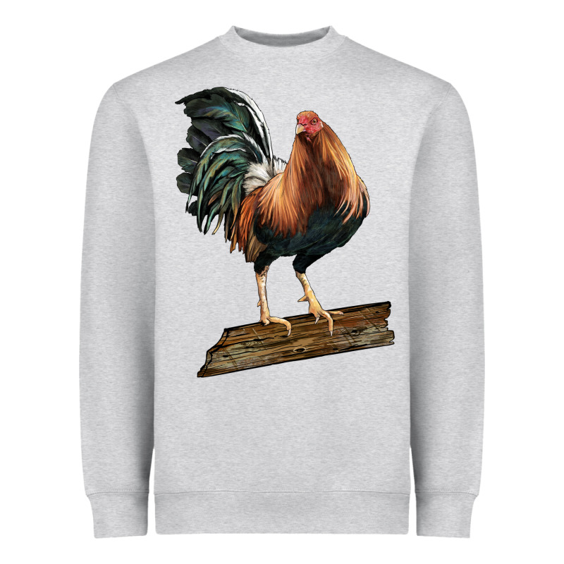 American Game Rooster Standing Heavyweight Sweatshirt by LillyAllenDesigns | Teevron