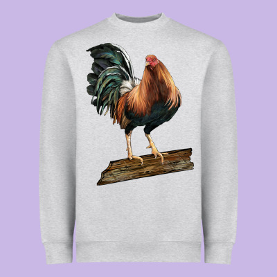American Game Rooster Standing Heavyweight Sweatshirt Designed By Lillyallendesigns