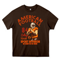Chocolate Brown American Football Heavy Core Tee - Bettercallsaul
