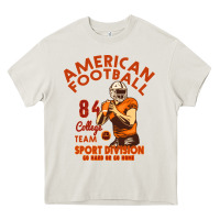 Cream American Football Heavy Core Tee - Bettercallsaul