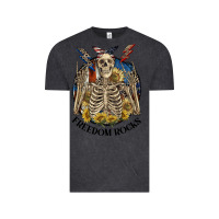 Vintage Black freedom rocks Vintage Tee - CowGirlArtShop