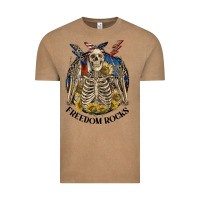 Vintage Coffee freedom rocks Vintage Tee - CowGirlArtShop