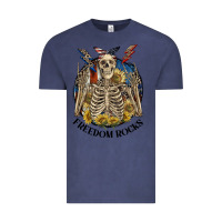 Vintage Denim freedom rocks Vintage Tee - CowGirlArtShop