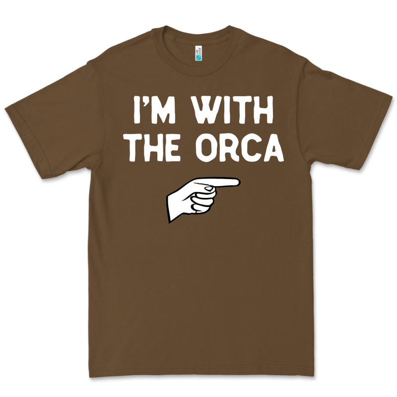 Im With The Orca Costume Halloween Matching Party Premium Tee by longCreatives | Teevron