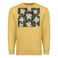 Antique Gold white Scottish calf Premium Sweatshirt - BarkalooDesign