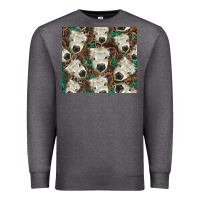 Charcoal Heather white Scottish calf Premium Sweatshirt - BarkalooDesign