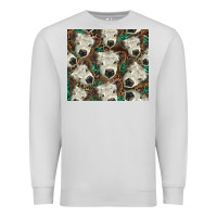 Dove Grey white Scottish calf Premium Sweatshirt - BarkalooDesign