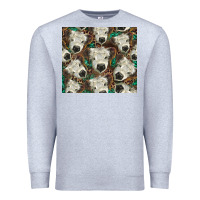 Heather Grey white Scottish calf Premium Sweatshirt - BarkalooDesign