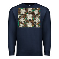 Navy white Scottish calf Premium Sweatshirt - BarkalooDesign