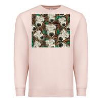Pale Pink white Scottish calf Premium Sweatshirt - BarkalooDesign