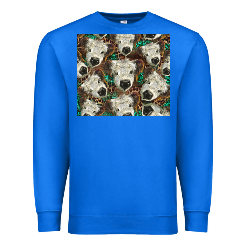 White Scottish Calf Premium Sweatshirt by BarkalooDesign | Teevron