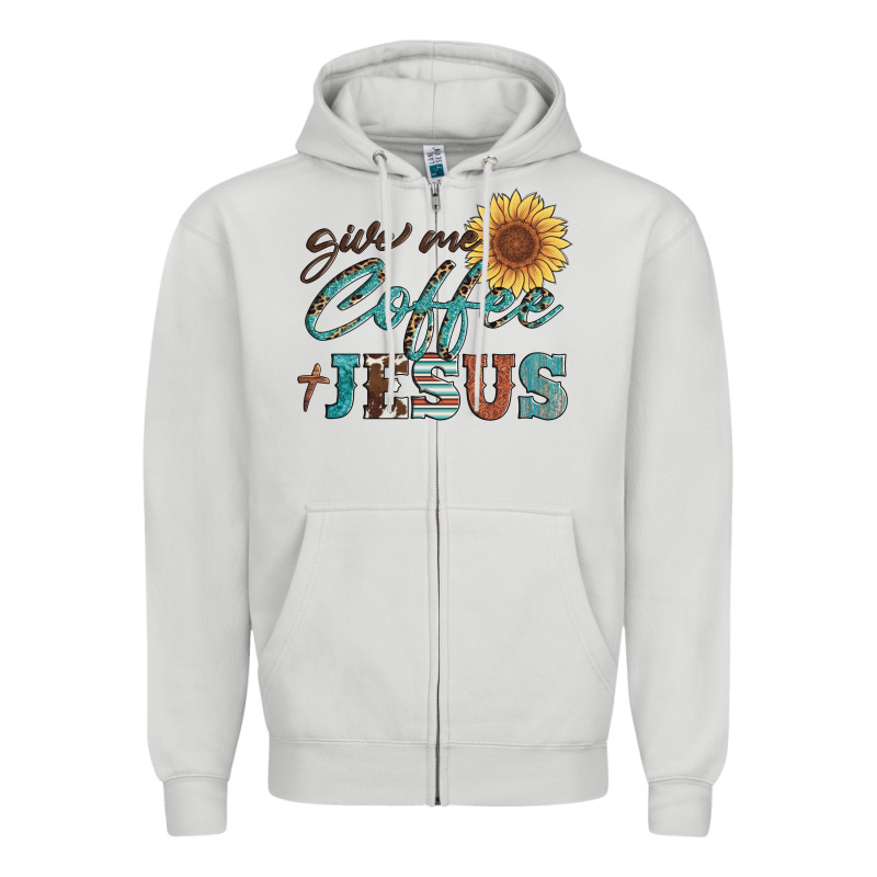 Give Me Coffee And Jesus Zipper Hoodie by Artiststas | Teevron