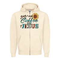 Sandshell give me coffee and jesus Zipper Hoodie - Artiststas