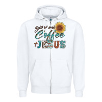 White give me coffee and jesus Zipper Hoodie - Artiststas