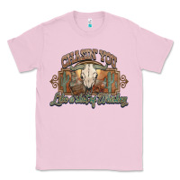 Bubblegum Pink Chasin you like a shot of whiskey bull skull Classic Tee - HowdyJamesFarm