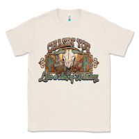 Natural Chasin you like a shot of whiskey bull skull Classic Tee - HowdyJamesFarm