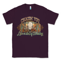 Plum Chasin you like a shot of whiskey bull skull Classic Tee - HowdyJamesFarm