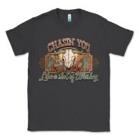 Chasin You Like A Shot Of Whiskey Bull Skull Classic Tee | Teevron