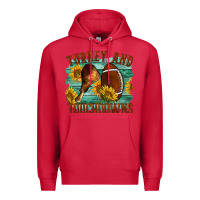 Cardinal Turkey And Touchdowns Premium Hoodie - LillyAllenDesigns