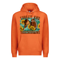 Carrot Turkey And Touchdowns Premium Hoodie - LillyAllenDesigns
