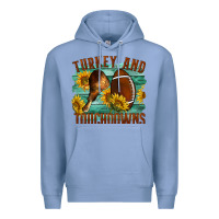 Colony Blue Turkey And Touchdowns Premium Hoodie - LillyAllenDesigns