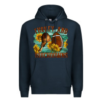 Navy Turkey And Touchdowns Premium Hoodie - LillyAllenDesigns