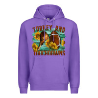 Purple Turkey And Touchdowns Premium Hoodie - LillyAllenDesigns