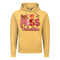 Vintage Mustard little miss valentine Vintage Hoodie - OliviaCreatesArt