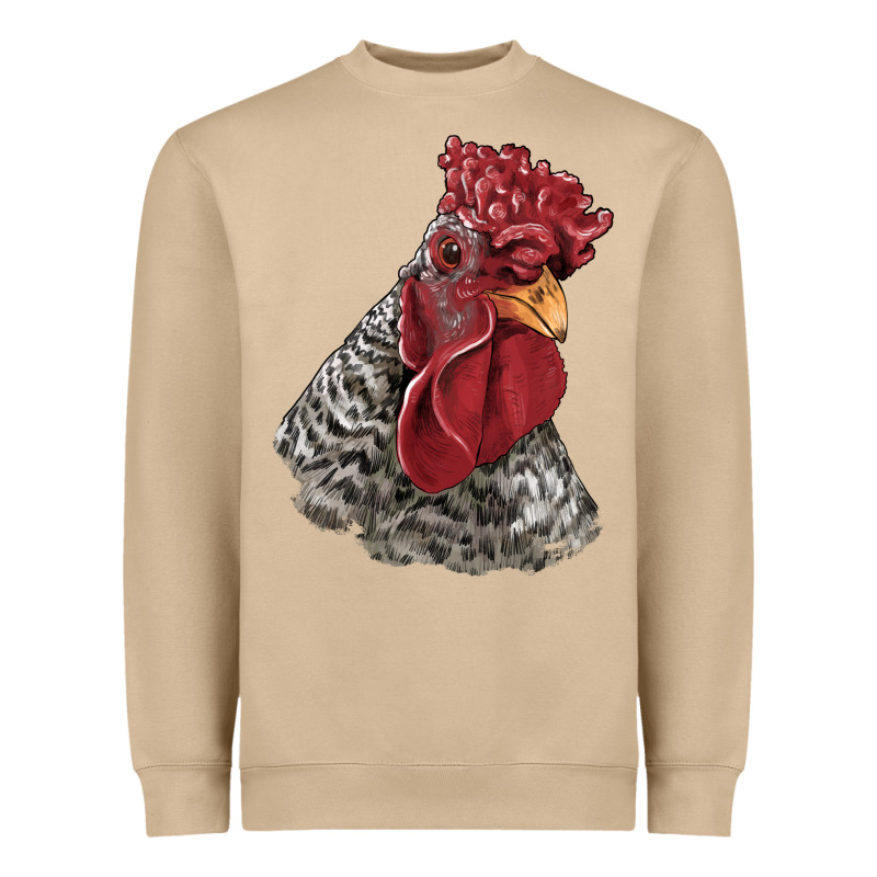 Dominique Rooster Head Heavyweight Sweatshirt by LillyAllenDesigns | Teevron