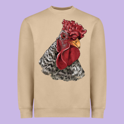 Dominique Rooster Head Heavyweight Sweatshirt Designed By Lillyallendesigns
