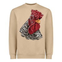 Mushroom dominique rooster head Heavyweight Sweatshirt - LillyAllenDesigns