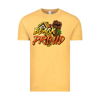 Vintage Mustard black and proud Vintage Tee - HowdyJamesFarm