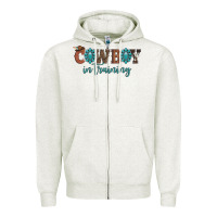 Cowboy In Training Zipper Hoodie | Teevron