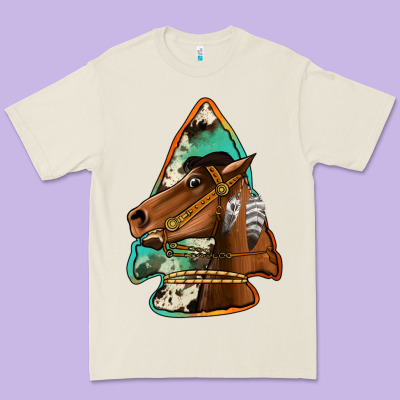 Horse Arrowhead Premium Tee Designed By Jasminsmagicworld