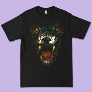 Werewolf Face Lycan Gothic Horror Occult Scary Halloween Premium Tee Designed By Longcreatives