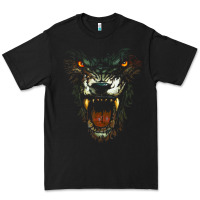Black Werewolf Face Lycan Gothic Horror Occult Scary Halloween Premium Tee - longCreatives