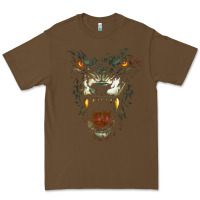 Cacao Werewolf Face Lycan Gothic Horror Occult Scary Halloween Premium Tee - longCreatives