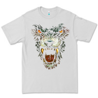 Dove Grey Werewolf Face Lycan Gothic Horror Occult Scary Halloween Premium Tee - longCreatives