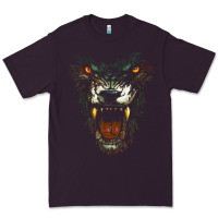Plum Werewolf Face Lycan Gothic Horror Occult Scary Halloween Premium Tee - longCreatives