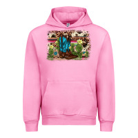 Fuchsia Pink cactus boot background Urban Hoodie - AdoDesignShop