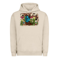 Pigment French Oak cactus boot background Urban Hoodie - AdoDesignShop