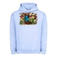 Pigment Grape Ice cactus boot background Urban Hoodie - AdoDesignShop